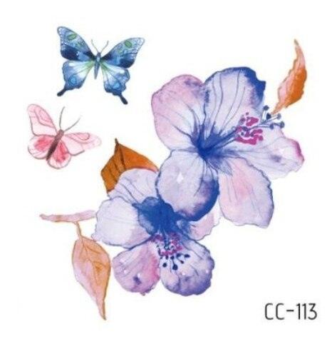 Temporary 3D Rose Flower Tattoos Sticker Body Art Tattoo Sticker Waterproof Luxury Tattoo Rose Lotus Flower Fashion Sticker For Womens
