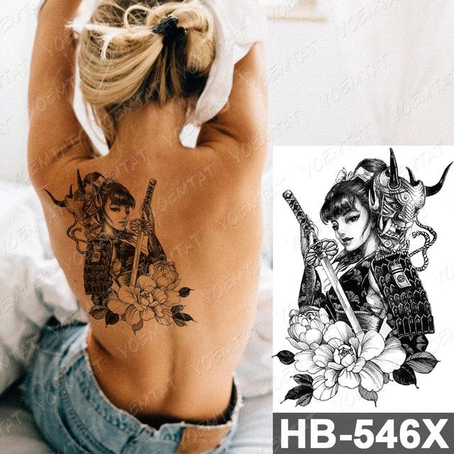 Different Stylish Waterproof Temporary Tattoo Sticker Heart Knife Angel Makeup Tattoos For Women Men