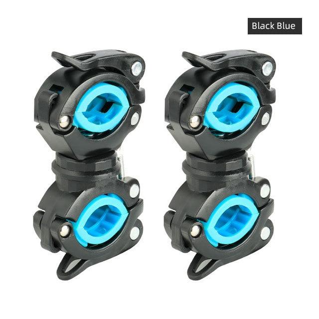 Bicycle Light Bracket Bike Lamp Holder LED Headlight Pump Stand Quick Release Mount 360 Degree Rotatable Universal Flashlight Mount Holder Mount Bicycle Mounting Bracket Flashlight Holder