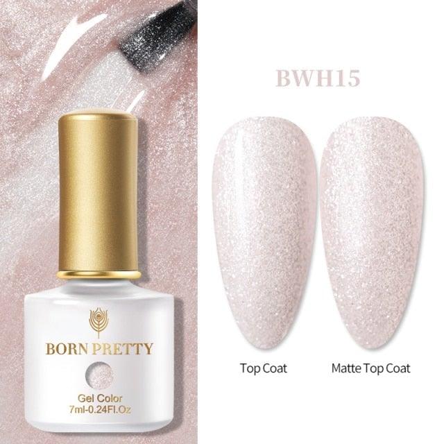 2021 New Womens Colorful Nail Gel Polish Modern Glitter Pink Purple UV Diamond Stylish Design Nail Colors Gel