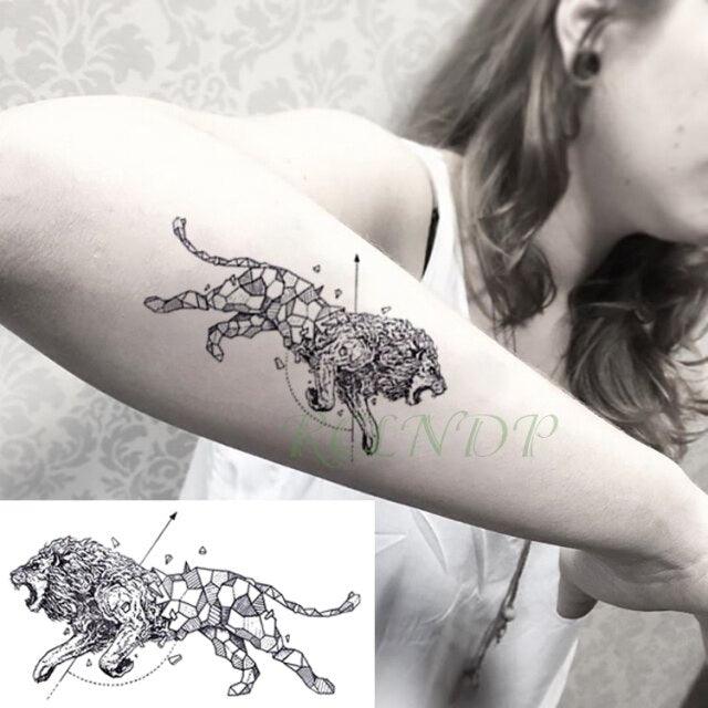 Waterproof Animal Temporary Tattoo Sticker Wolf Modern Tatoo Foot Neck Luxury Tattoos For Men Women