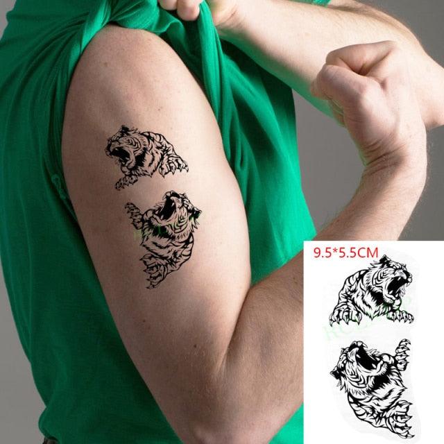 Waterproof Animal Temporary Tattoo Sticker Wolf Modern Tatoo Foot Neck Luxury Tattoos For Men Women