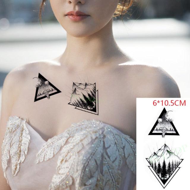 Waterproof Animal Temporary Tattoo Sticker Wolf Modern Tatoo Foot Neck Luxury Tattoos For Men Women