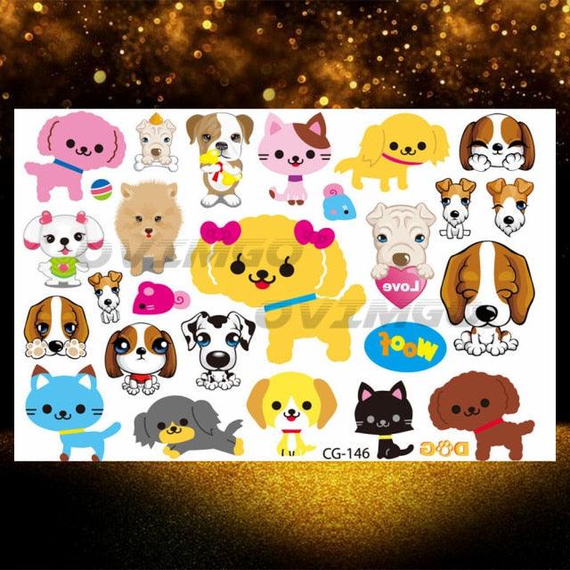 Small 3D Dinosaur Temporary Sticker Tattoos Colorful Tiny Tattoos For Party Children