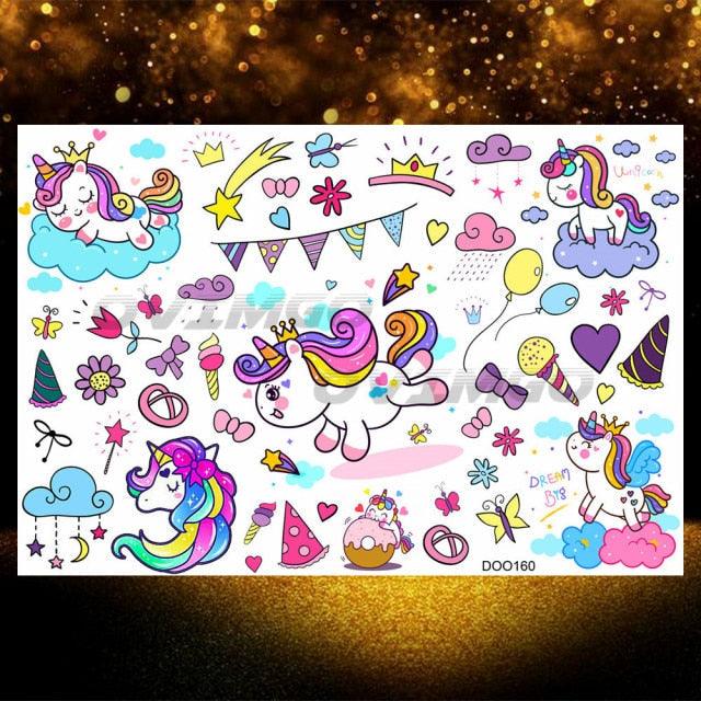 Small 3D Dinosaur Temporary Sticker Tattoos Colorful Tiny Tattoos For Party Children