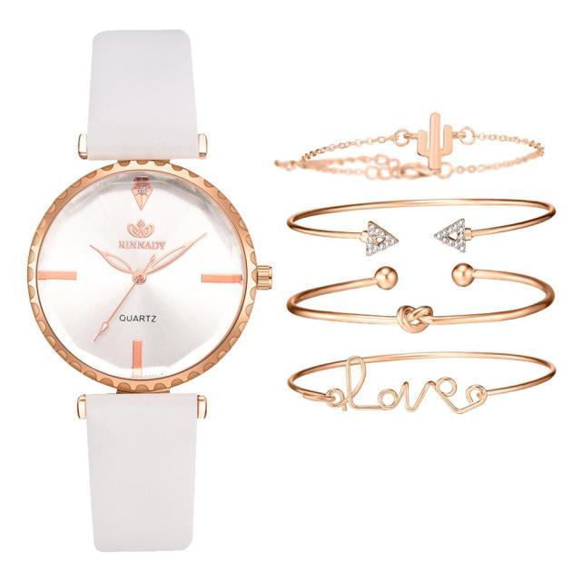 Elegant Style Fashion Womens Watch Luxury Leather Band Analog Quartz Wrist Watch Women Dress Leather Band Thin Minimalist Casual Simple Dress Analog Quartz Wristwatch