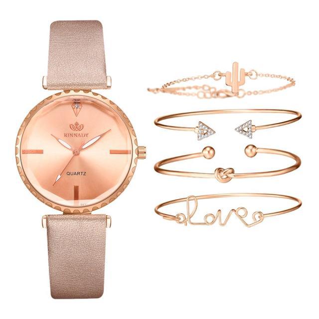 Elegant Style Fashion Womens Watch Luxury Leather Band Analog Quartz Wrist Watch Women Dress Leather Band Thin Minimalist Casual Simple Dress Analog Quartz Wristwatch