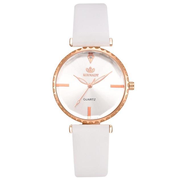 Elegant Style Fashion Womens Watch Luxury Leather Band Analog Quartz Wrist Watch Women Dress Leather Band Thin Minimalist Casual Simple Dress Analog Quartz Wristwatch