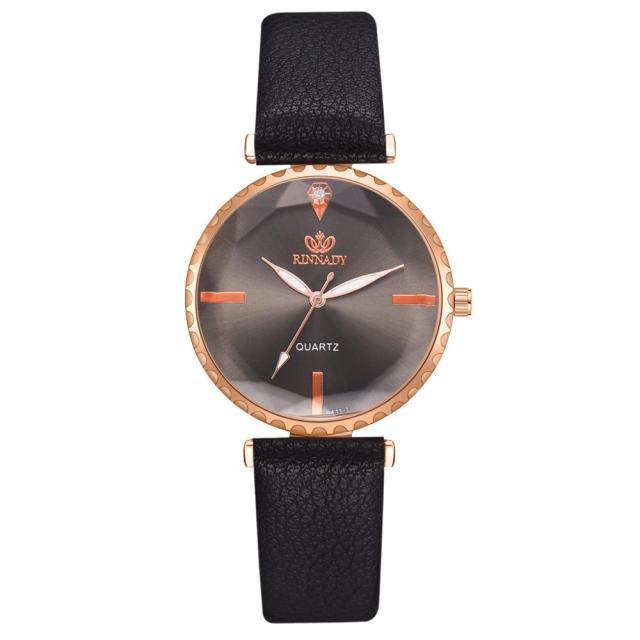 Elegant Style Fashion Womens Watch Luxury Leather Band Analog Quartz Wrist Watch Women Dress Leather Band Thin Minimalist Casual Simple Dress Analog Quartz Wristwatch