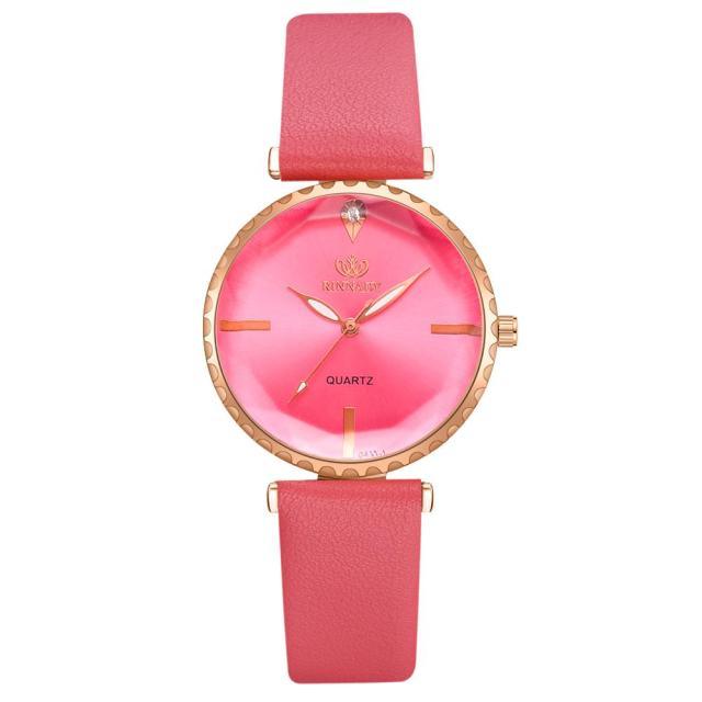 Elegant Style Fashion Womens Watch Luxury Leather Band Analog Quartz Wrist Watch Women Dress Leather Band Thin Minimalist Casual Simple Dress Analog Quartz Wristwatch