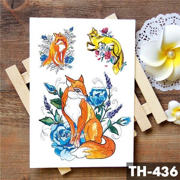 Realistic 3D Wolf Moon Temporary Tattoo Sticker Waterproof Stylish Body New Luxury Animal Tattoo For Men Women