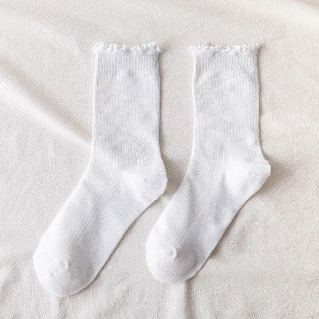 Fashion Lace Ruffled Soft Cotton Female Sock Spring And Summer Cute Socks Sweet Princess Girls Comfortable Breathable Cute Socks For Women