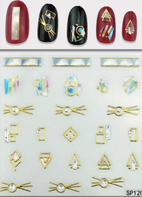 Plant Laser Abstract Lady Face Nail Decals Sliders Paper Art Decor Gel Polish Sticker Manicure Foils 3D Rhinestone Sticker Fun Nail Art Stickers Decal 3D Self-Adhesive Abstract Face Curve Graffiti Nail Design for Acrylic Nail Supplies