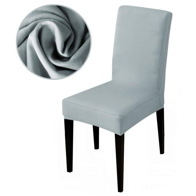 Armless Removable Washable Elastic Dinner Universal Spandex Solid Chair Slip Covers Set Colors For Choice Universal Size Chair Cover