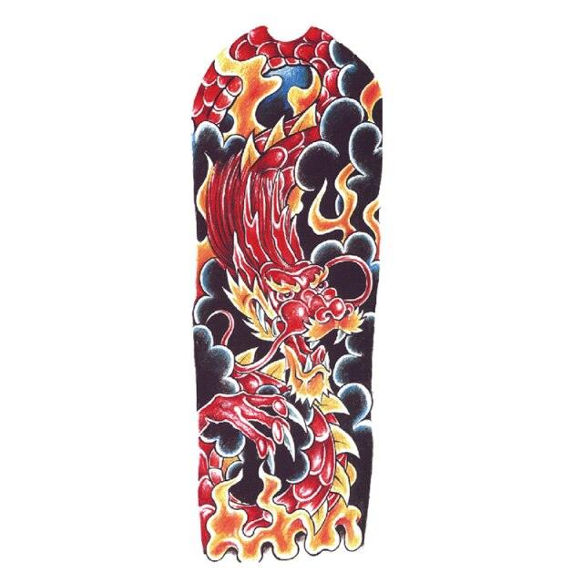 Large Colorful Tattoos For Men Waterproof Dragon Sticker Temporary Luxury Big 3D Tattoo Modern Design