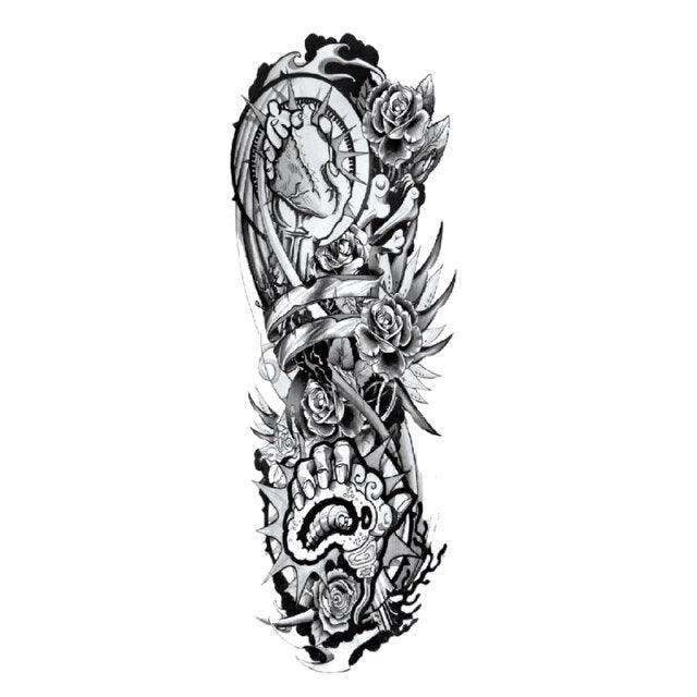 Large Colorful Tattoos For Men Waterproof Dragon Sticker Temporary Luxury Big 3D Tattoo Modern Design