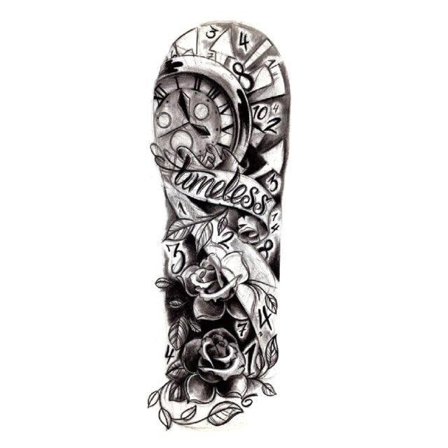 Large Colorful Tattoos For Men Waterproof Dragon Sticker Temporary Luxury Big 3D Tattoo Modern Design
