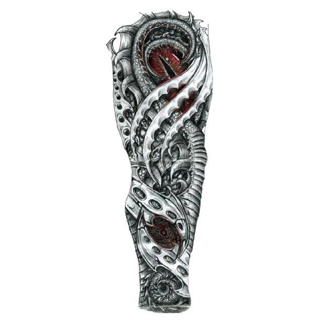 Large Colorful Tattoos For Men Waterproof Dragon Sticker Temporary Luxury Big 3D Tattoo Modern Design