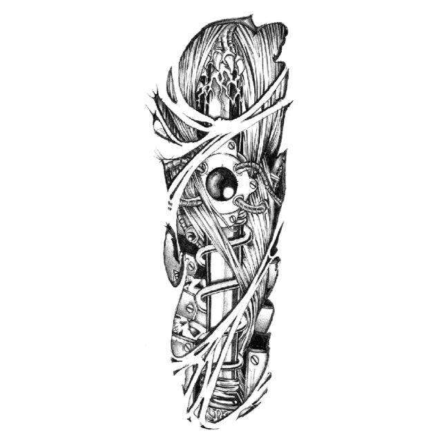 Large Colorful Tattoos For Men Waterproof Dragon Sticker Temporary Luxury Big 3D Tattoo Modern Design