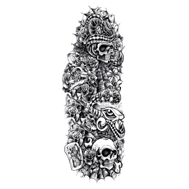 Large Colorful Tattoos For Men Waterproof Dragon Sticker Temporary Luxury Big 3D Tattoo Modern Design