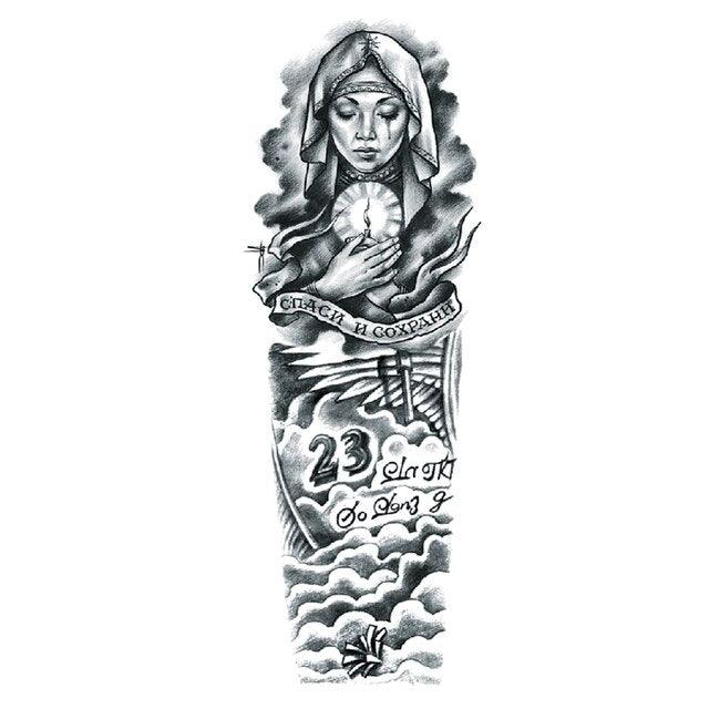 Large Colorful Tattoos For Men Waterproof Dragon Sticker Temporary Luxury Big 3D Tattoo Modern Design