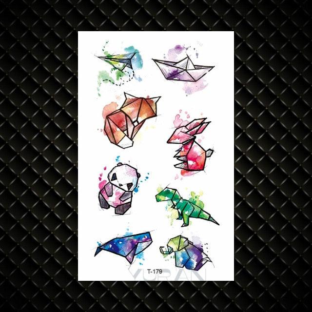 Fashion Small Sexy Black Temporary Waterproof Tattoo Cute Star Heart Tattoos Sticker Body Finger Tattoo For Kids Womens