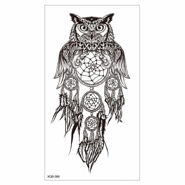 Big Tiger Lion Waterproof Temporary Sticker Tattoo Arm Legs Fake Tattoo Stickers For Adults Realistic Luxury Design For Mens Womens