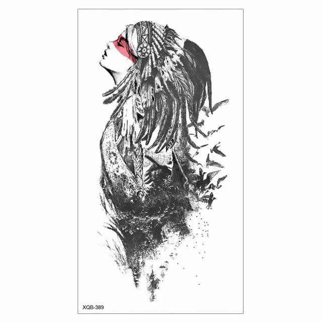 Big Tiger Lion Waterproof Temporary Sticker Tattoo Arm Legs Fake Tattoo Stickers For Adults Realistic Luxury Design For Mens Womens