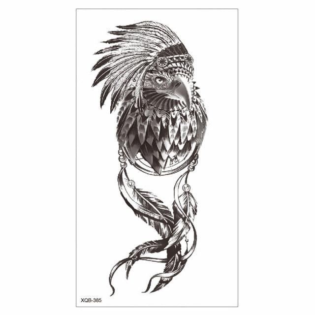 Big Tiger Lion Waterproof Temporary Sticker Tattoo Arm Legs Fake Tattoo Stickers For Adults Realistic Luxury Design For Mens Womens