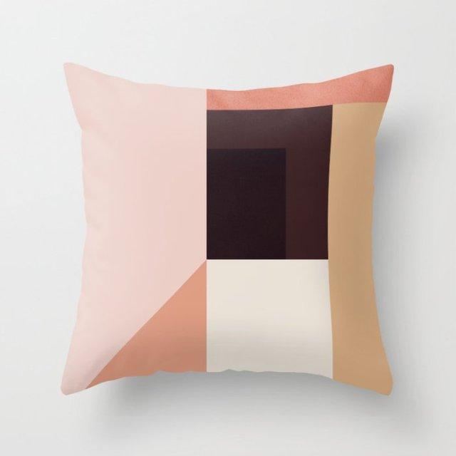 Abstract Line Drawing Cushion Case Modern Abstract Painting Pillow Case Beautiful Art Cushion Covers Art Sofa Pillows Case Livingroom Decorative Pillow 45x45CM