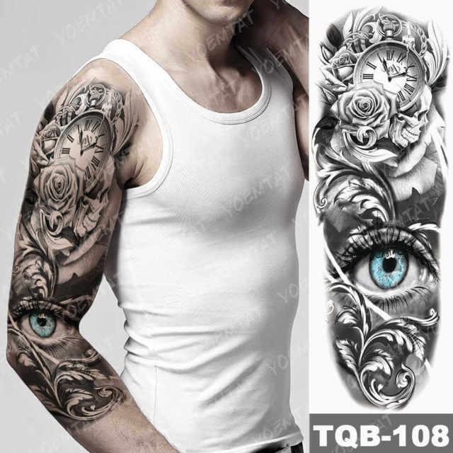 Womens Large Waterproof Temporary Sticker Tattoo Tiger Fox Luxury Design From Wonderland