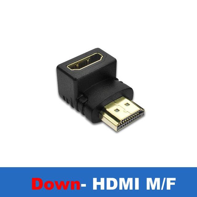 Connector Adapter HDMI Compatible Cable 90 Corner Angle Left Right Up Down Male Female Extender To HDMI Extension 90 Degree Male To Female HDMI Adapter