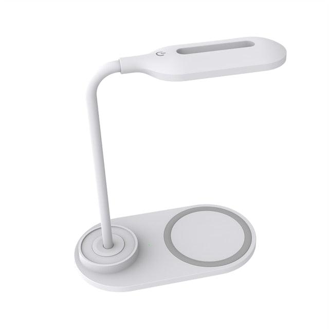 Touch Dimmable LED Desk Lamp 10W Wireless Charging/USB  Charging Table Light for Children Kids Reading Study Bedside Bedroom Decorative Table Lamp Cute Study Lamps for Bedroom Décor