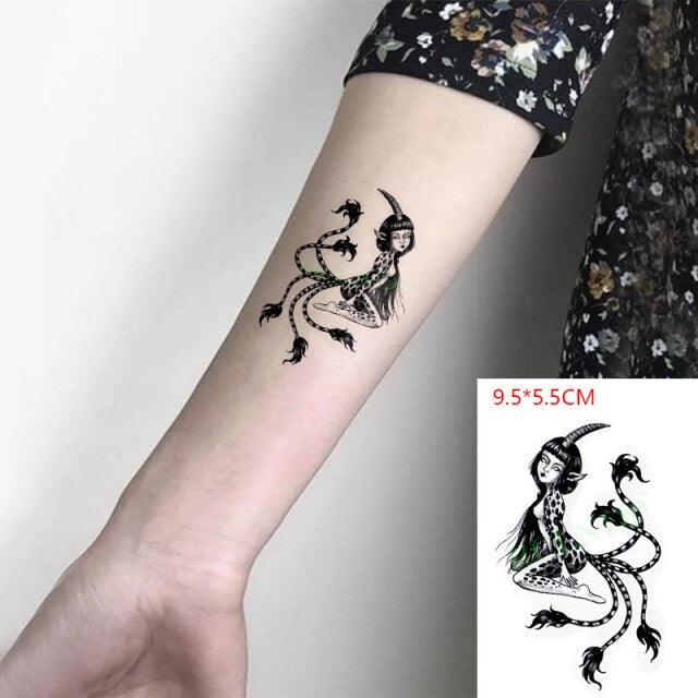 Lion King Temporary Tattoo Waterproof Black And Colorful Small Big Luxury Tattoo For Mens Womens