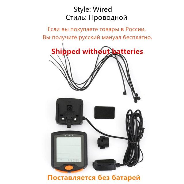 Bike Speed Meter Digital Bike Computer Multifunction Waterproof Sports Sensors Bicycle Computer Speedometer Waterproof 4 Line Display Odometer Cycling Multi Function Design