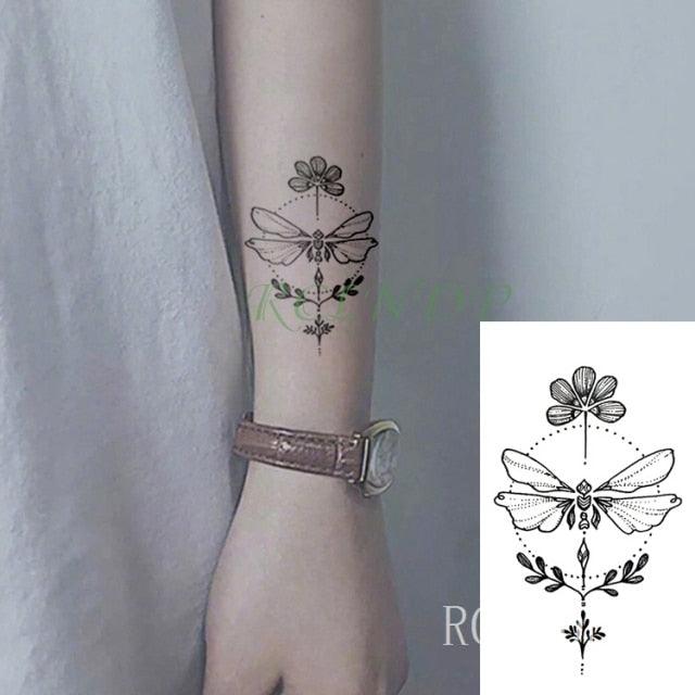 Luxury Different Waterproof Temporary Tattoo Sticker Snake Flower Fake Tattoo Body Art Adult Fashion Stickers For Womens Mens