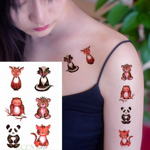 Luxury Different Waterproof Temporary Tattoo Sticker Snake Flower Fake Tattoo Body Art Adult Fashion Stickers For Womens Mens