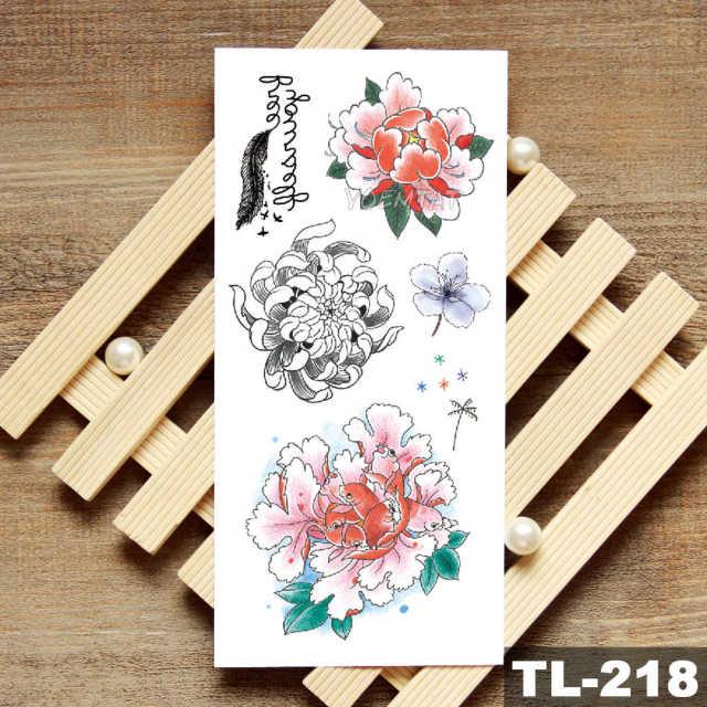 Womans Rose Flower Waterproof Temporary Tattoo Sticker For Arm Body Gorgeous Girls Tattoos