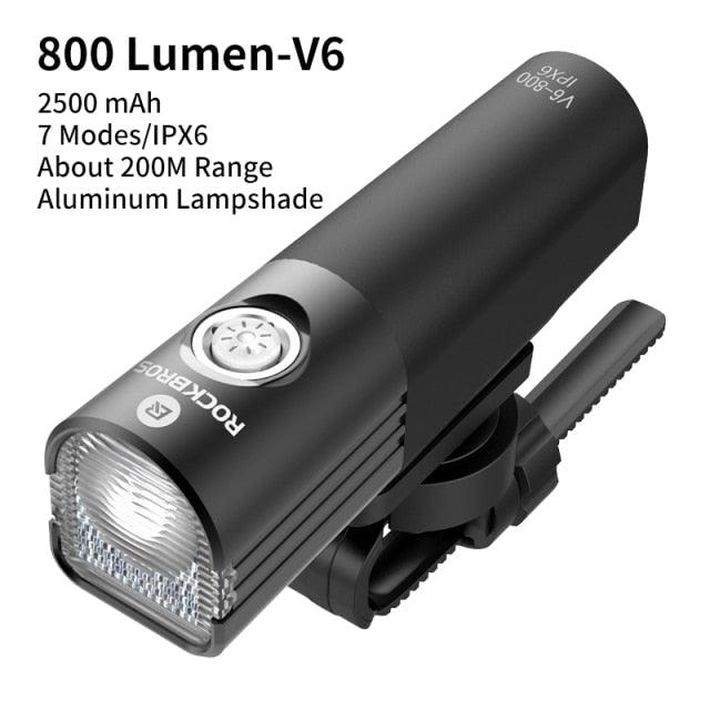Bike Light Front Lamp USB Rechargeable LED 4800mAh Bicycle Light Waterproof Bicycle Light Set USB  Rechargeable Super Bright Bike Headlight For Night Riding Bracket 1000LM