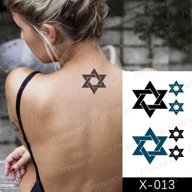 Women's Different Stickers Tattoo Temporary Waterproof Neck Arm Leg Tattoo Colorful Design