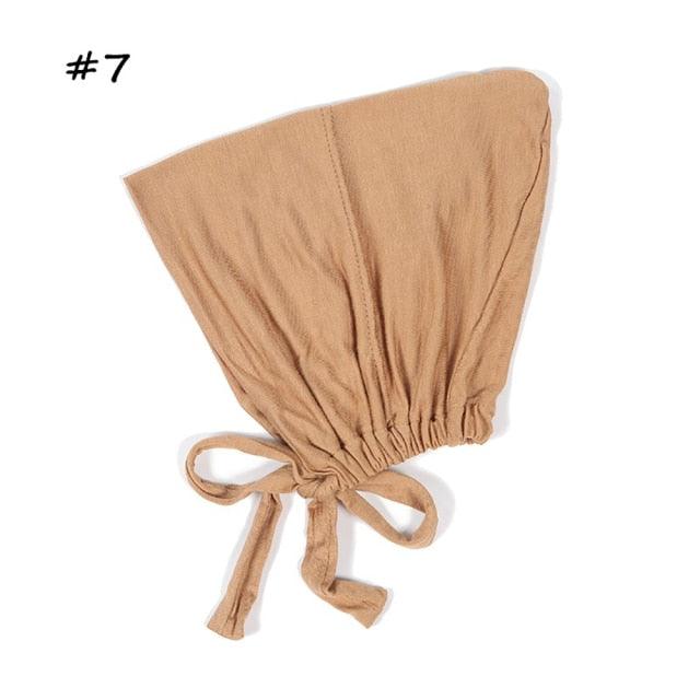 Fashion Modal Under Scarf  Hijab Turban Cap Cotton With Band Adjustable Inner Hijab cap Muslim Turban Hijab Cap For Women