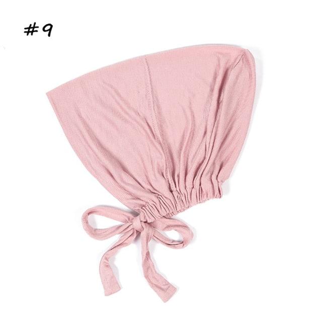 Fashion Modal Under Scarf  Hijab Turban Cap Cotton With Band Adjustable Inner Hijab cap Muslim Turban Hijab Cap For Women