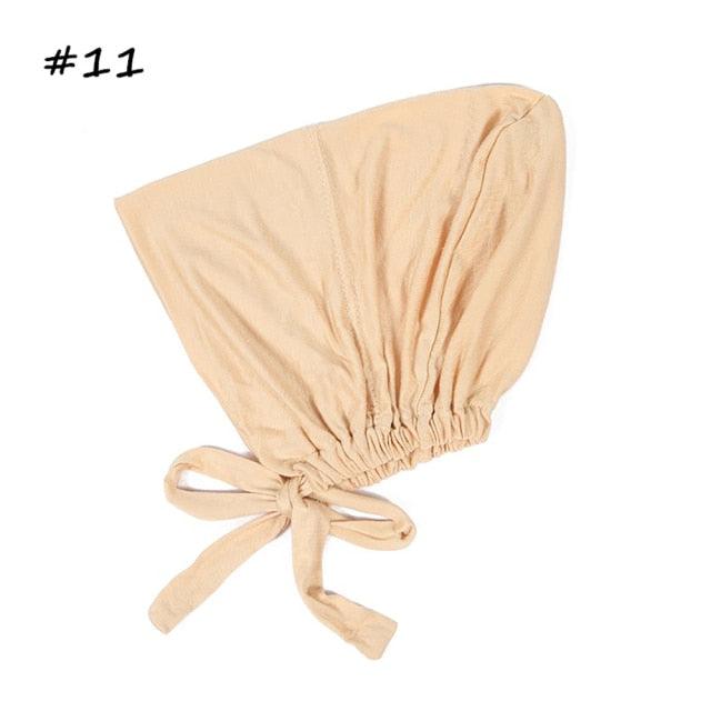 Fashion Modal Under Scarf  Hijab Turban Cap Cotton With Band Adjustable Inner Hijab cap Muslim Turban Hijab Cap For Women