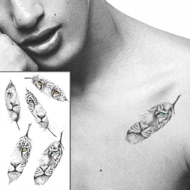Luxury Womens Different Temporary Waterproof Tattoo Sticker Feather Dandelion Tattoos For Makeup Party