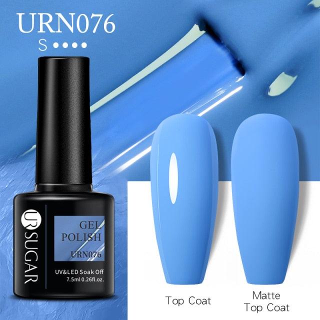 New 2022 Pink Blue Gel Nail Polish UV Color Changing Elegant Luxury Glossy Nail Design For Womens