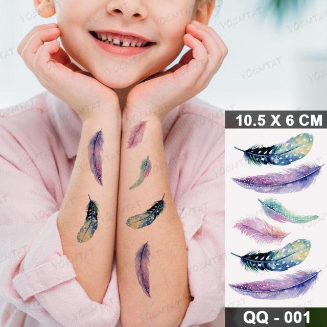 New Waterproof Temporary Tattoo Sticker Deer Animal Flash Tatoo Black Line Body Art Small Decorative Design For Womens Boys