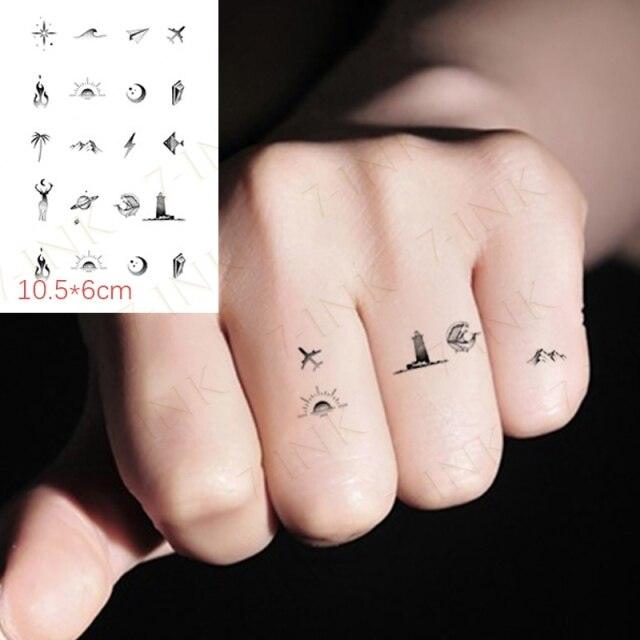 Waterproof Temporary Tattoo Lavender Stickers Butterfly Flower Luxury Small Tattoo For Body Arm