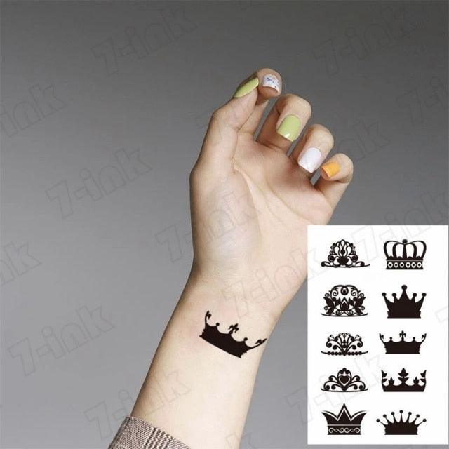 Waterproof Temporary Tattoo Lavender Stickers Butterfly Flower Luxury Small Tattoo For Body Arm
