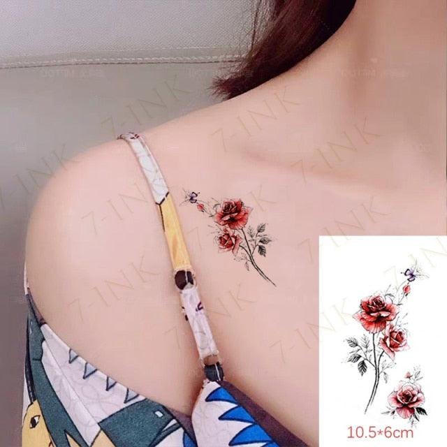 Modern Small Tattoo Sun Moon Heart Waterproof Temporary Tattoos High Quality Design For Womens