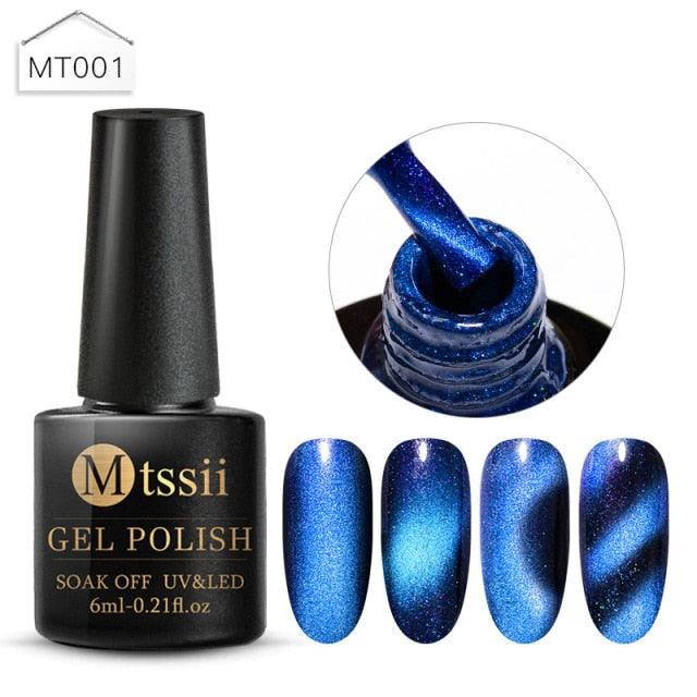 Popular Cat Eye Gel Nail Polish Magnetic Colorful UV Rainbow Gel Fashion Charming Effect Modern Design